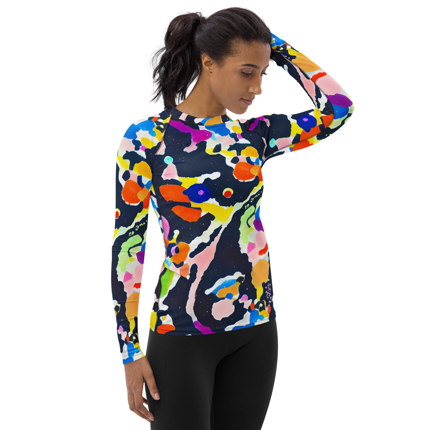 Women's Rash Guard - Kaleido Burst