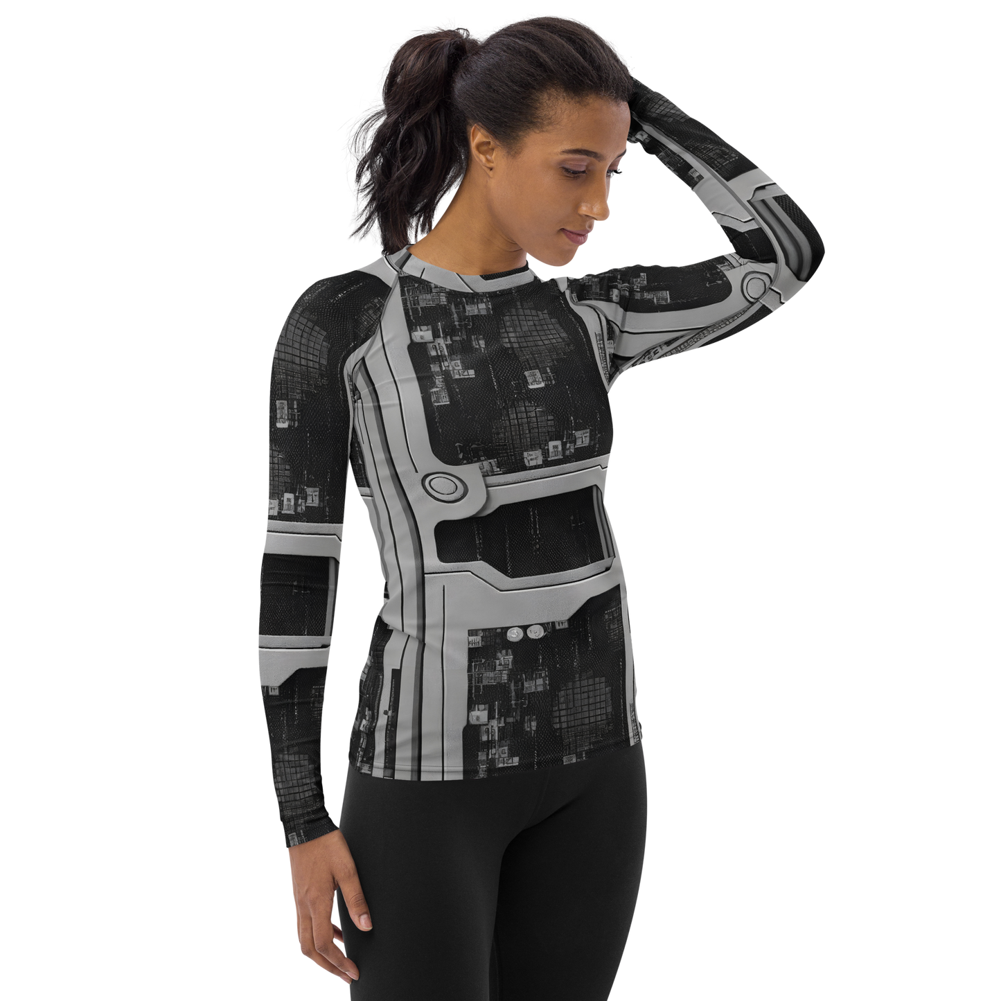 Women's Rash Guard - Concrete Harmony