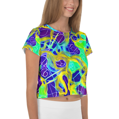 Women's Crop Tee - Neon Jungle Rhapsody