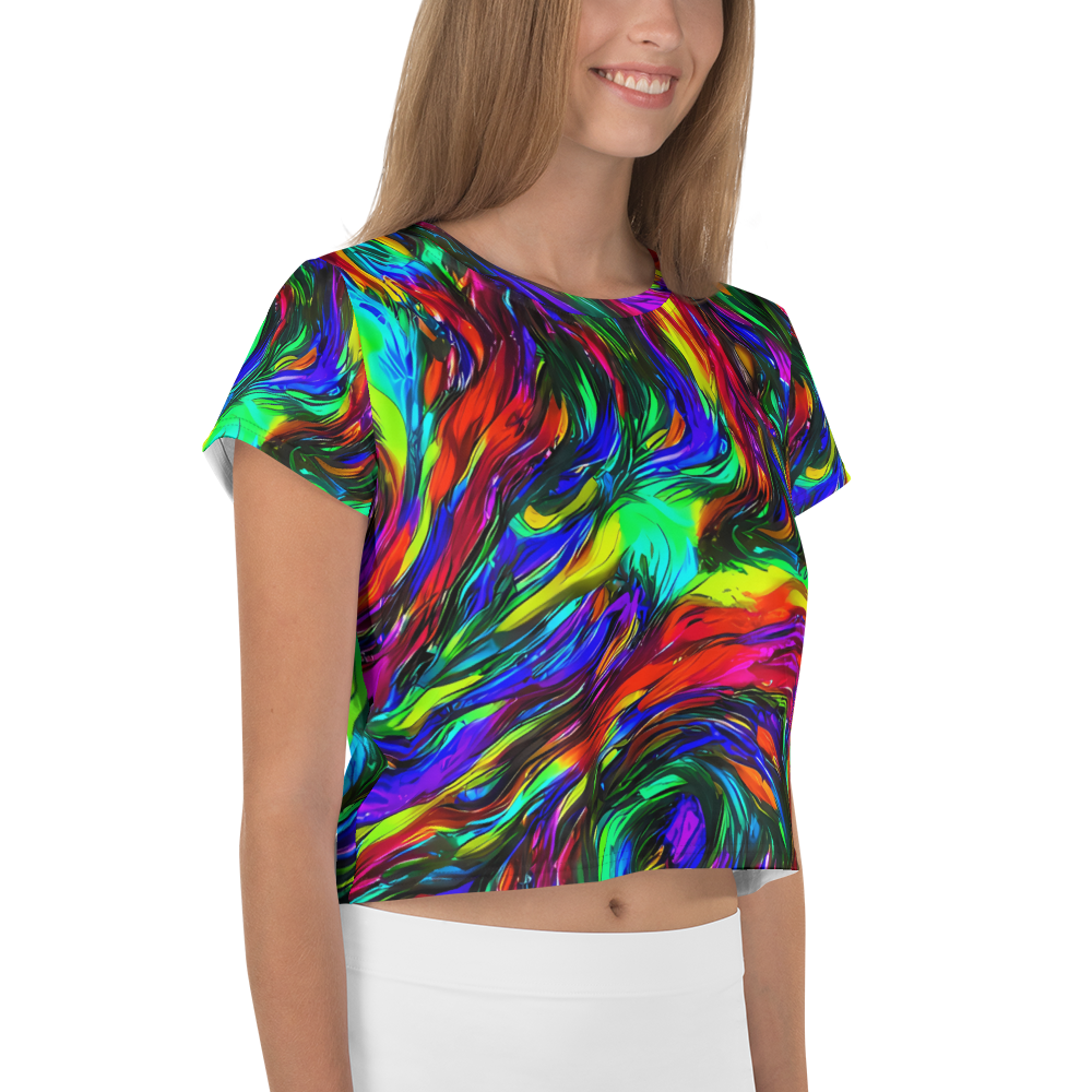 Women's Crop Tee - Calraet Swirl