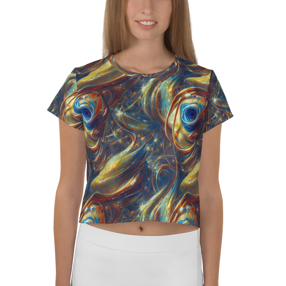 Women's Crop Tee - Celestial Vortex