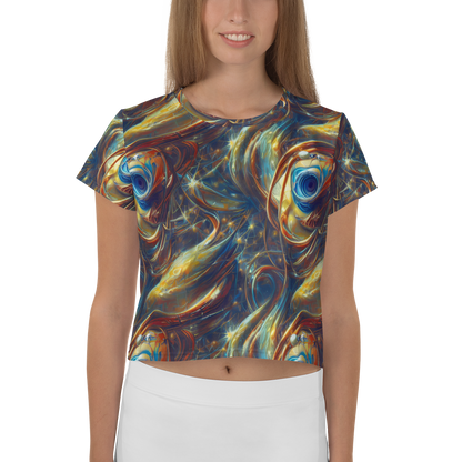 Women's Crop Tee - Celestial Vortex