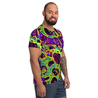 Men's Athletic T-Shirt - Galactic Web