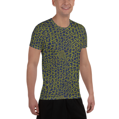 Men's Athletic T-Shirt - Nightshade Maze