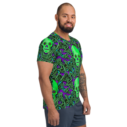 Men's Athletic T-Shirt - Ghostly Labyrinth