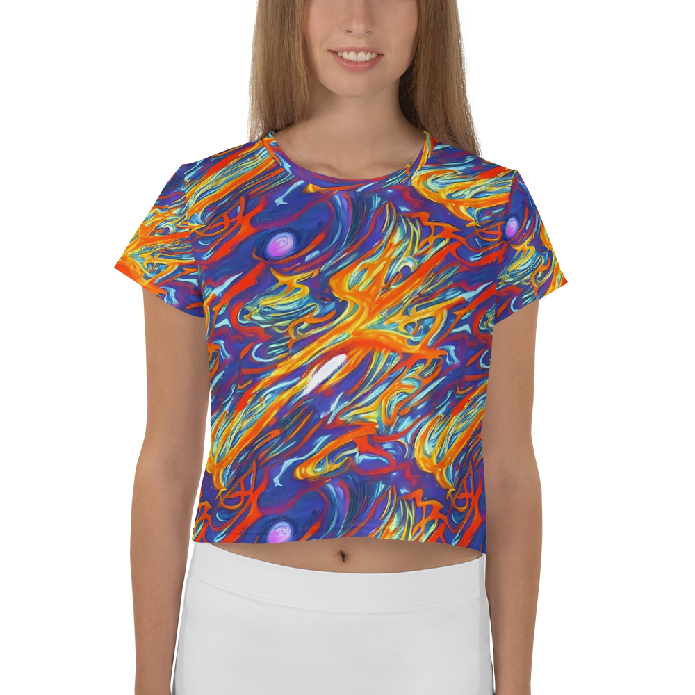 Women's Crop Tee - Galactic Ember