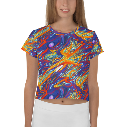 Women's Crop Tee - Galactic Ember