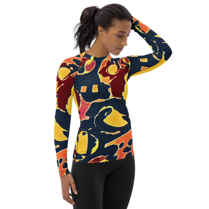 Women's Rash Guard - Sunset Silhouette