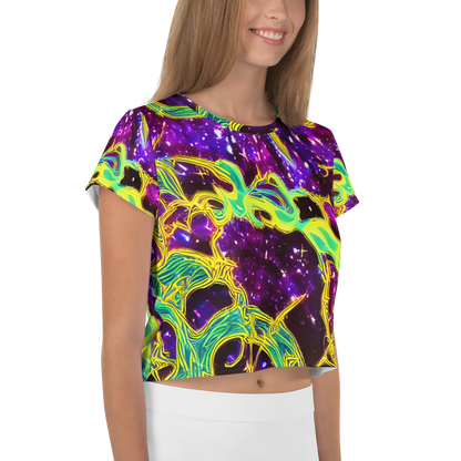 Women's Crop Tee - Galactic Web