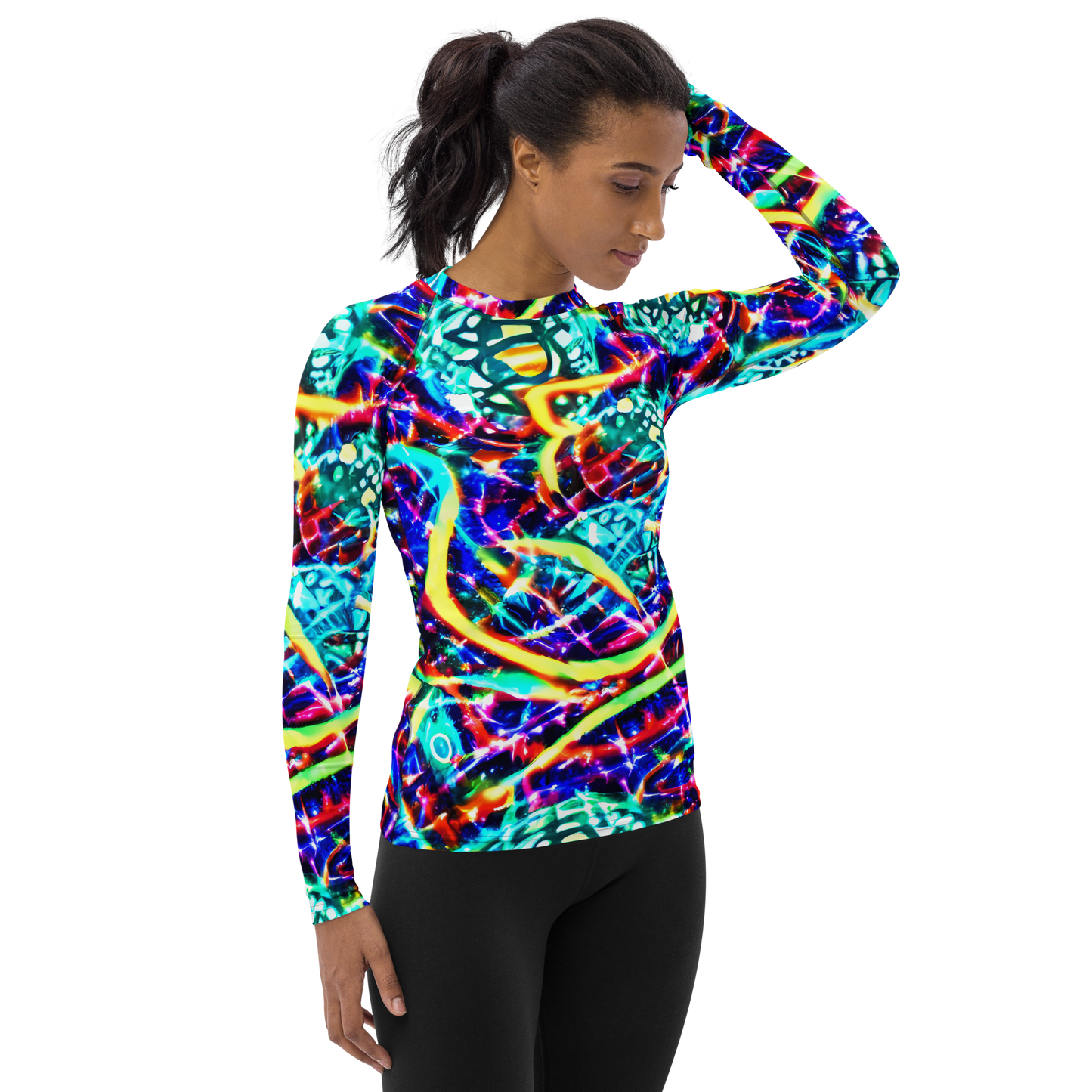 Women's Rash Guard - Fynesian Galaxy