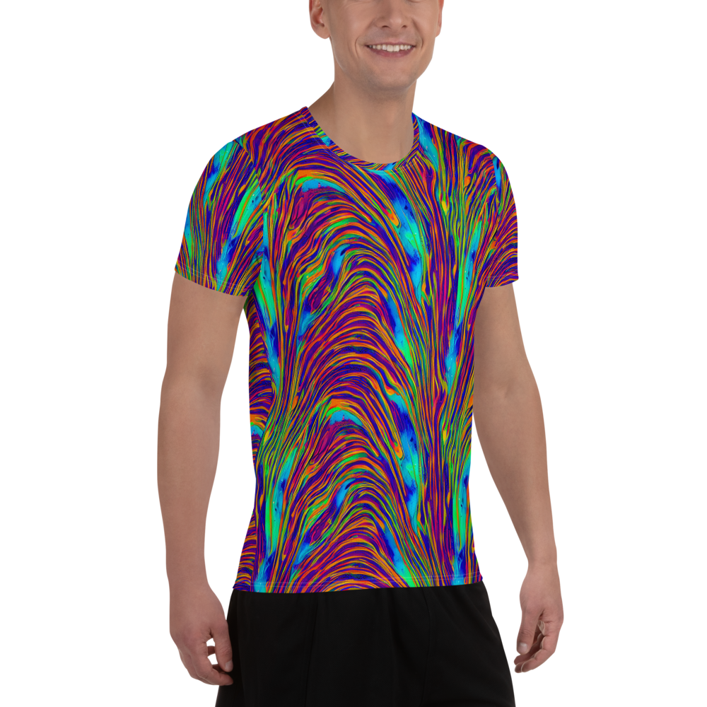 Men's Athletic T-Shirt - Lux Waves