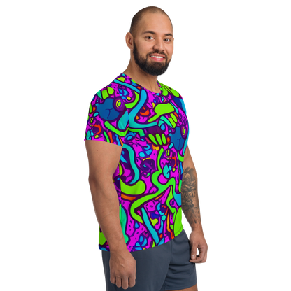 Men's Athletic T-Shirt - Funky Vortex