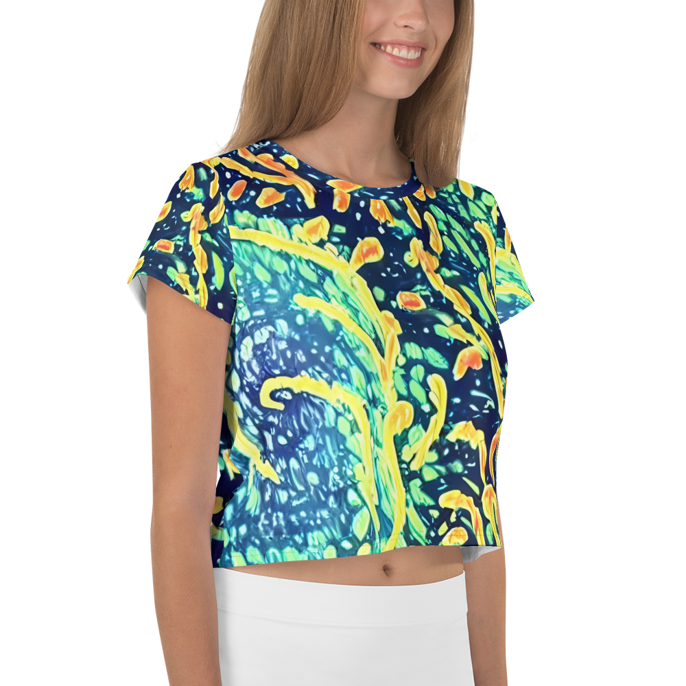 Women's Crop Tee - Vortex Glow