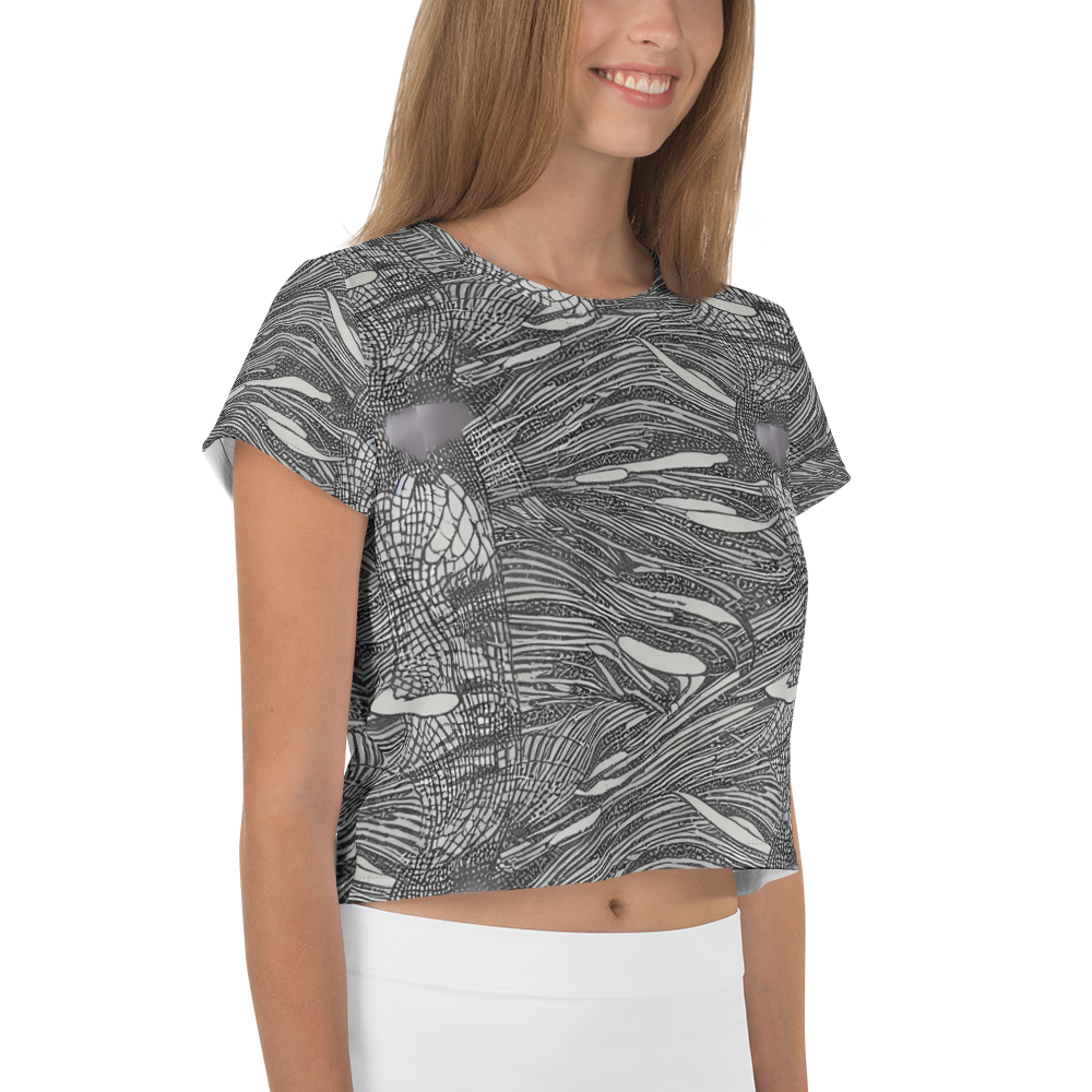 Women's Crop Tee - Sable Currents