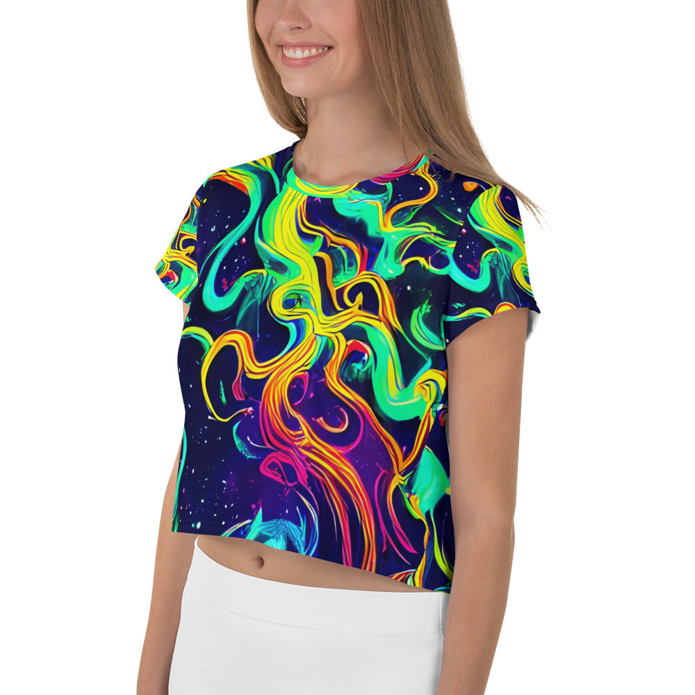Women's Crop Tee - Cheston Swirl