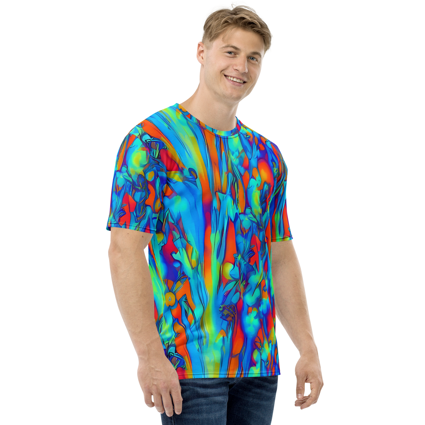 Men's Crew Neck T-Shirt - Vivid Virtuoso