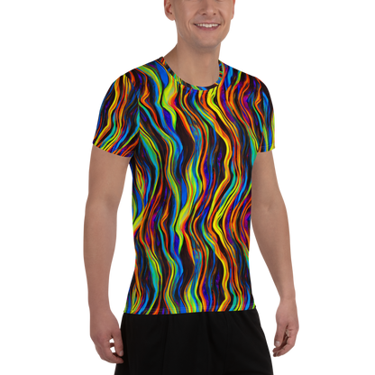 Men's Athletic T-Shirt - Celestial Waves