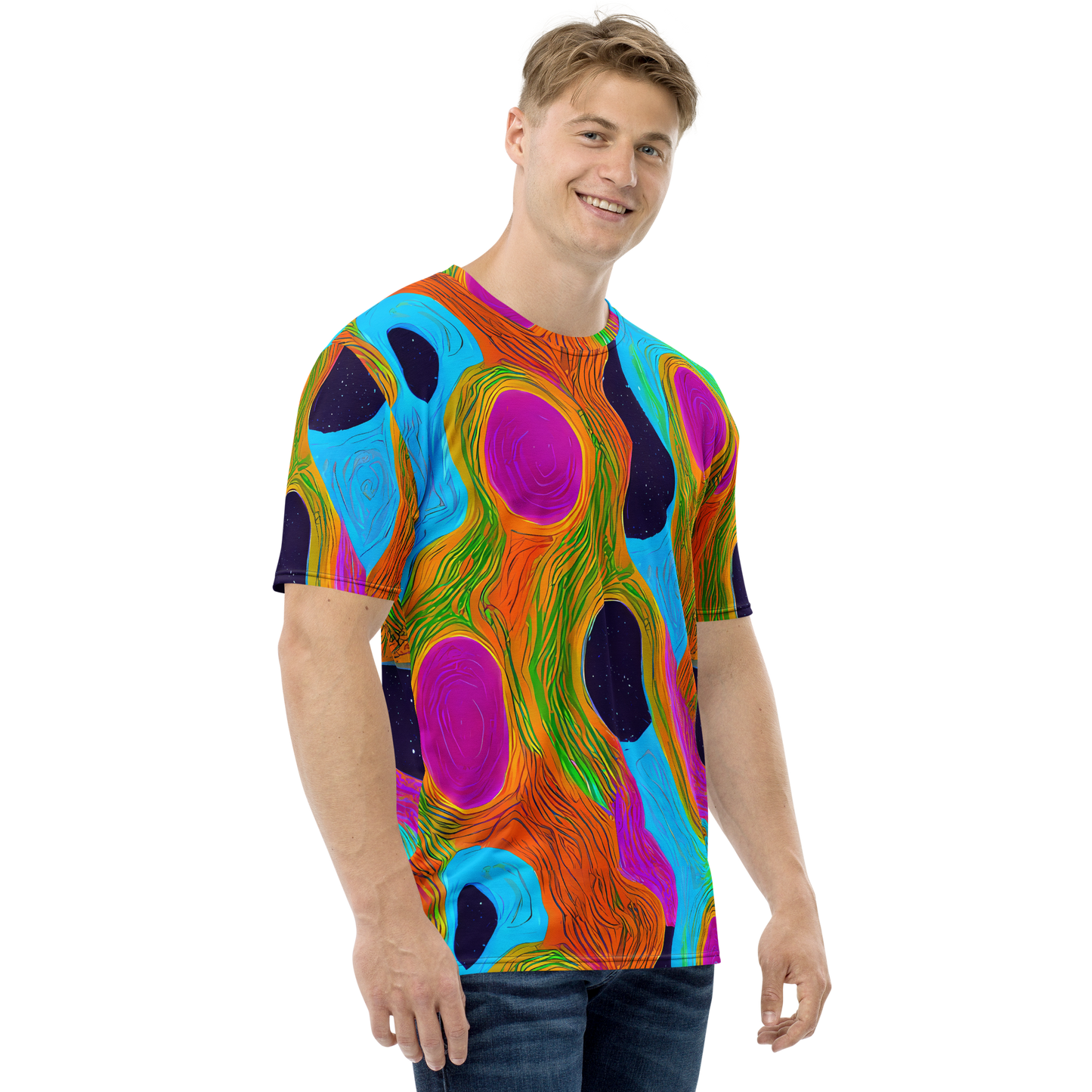 Men's Crew Neck T-Shirt - Galactic Harmony