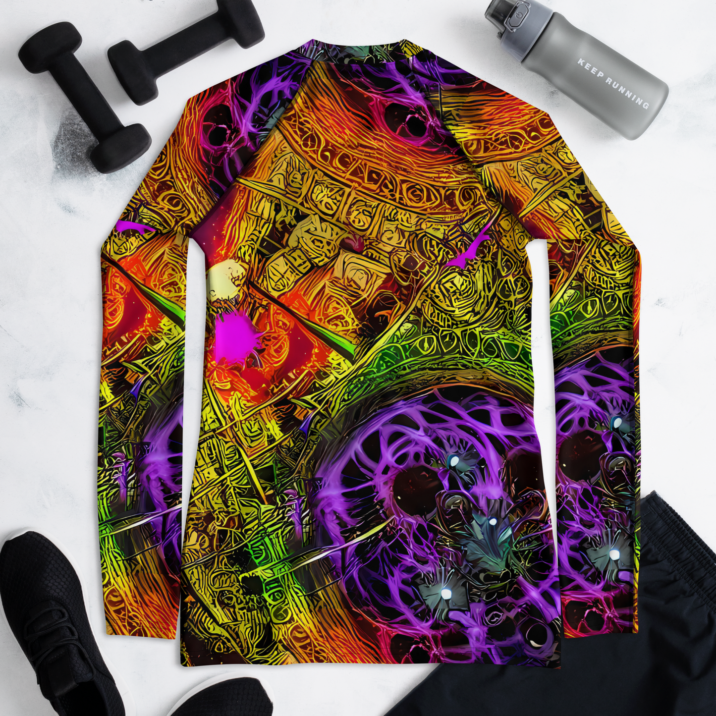 Women's Rash Guard - Neon Glyphworks