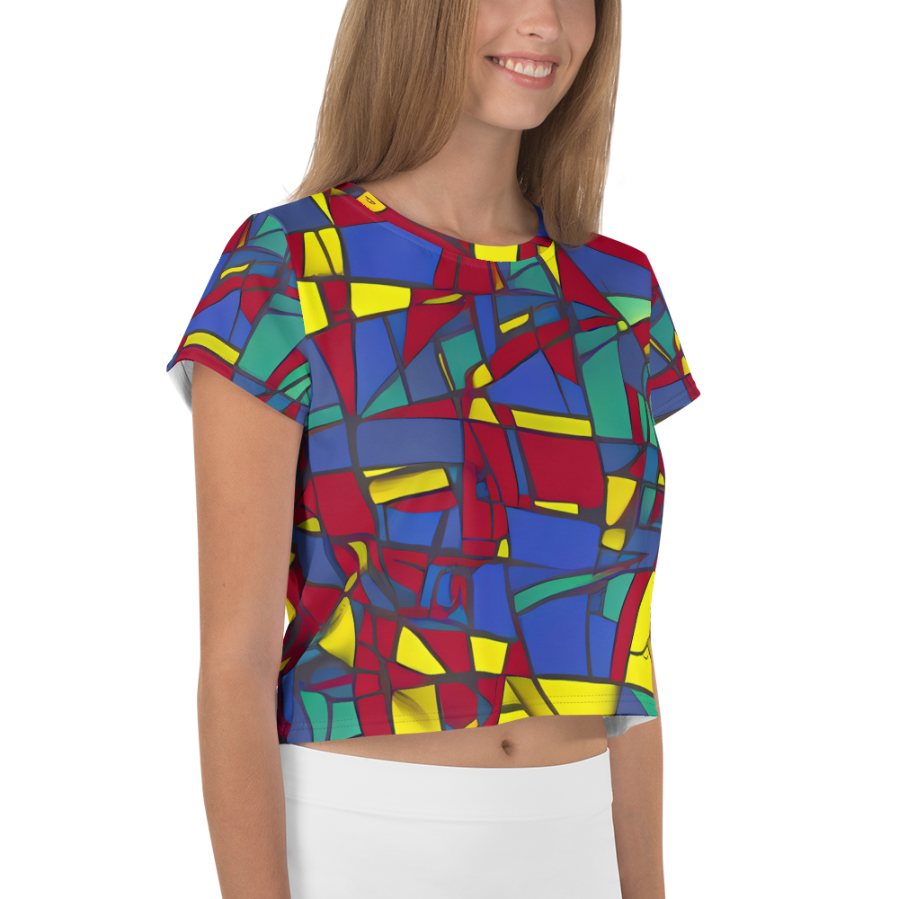 Women's Crop Tee - Vibrant Vexation