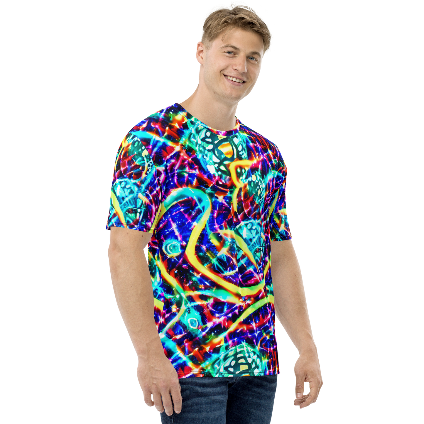 Men's Crew Neck T-Shirt - Fynesian Galaxy