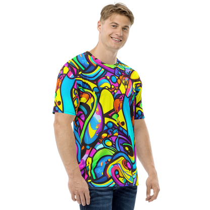 Men's Crew Neck T-Shirt - Kaleidoscopic Flow