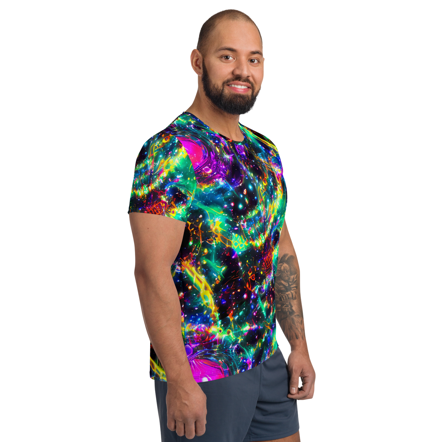 Men's Athletic T-Shirt - Blythe Nebula