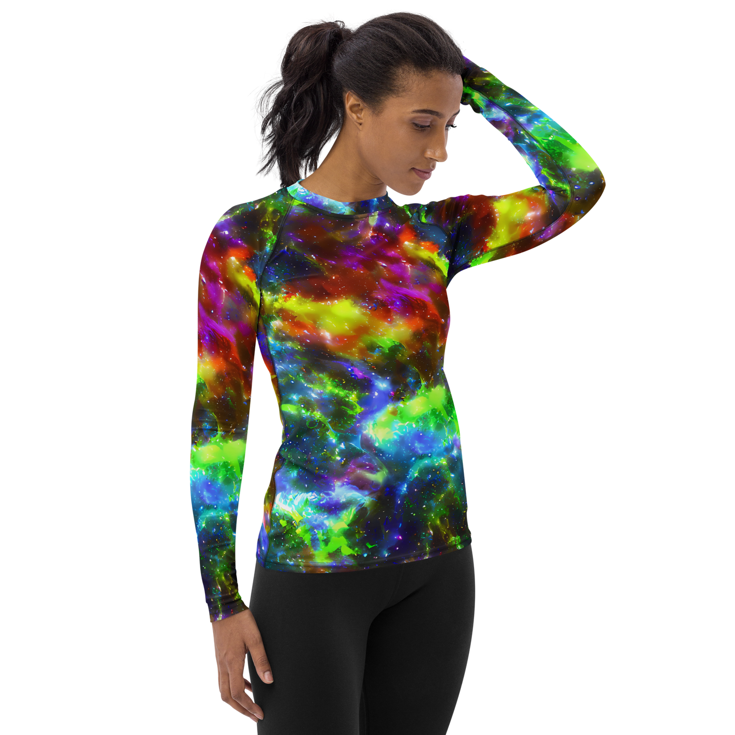 Women's Rash Guard - Neer Nebula