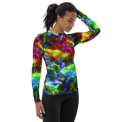 Women's Rash Guard - Neer Nebula