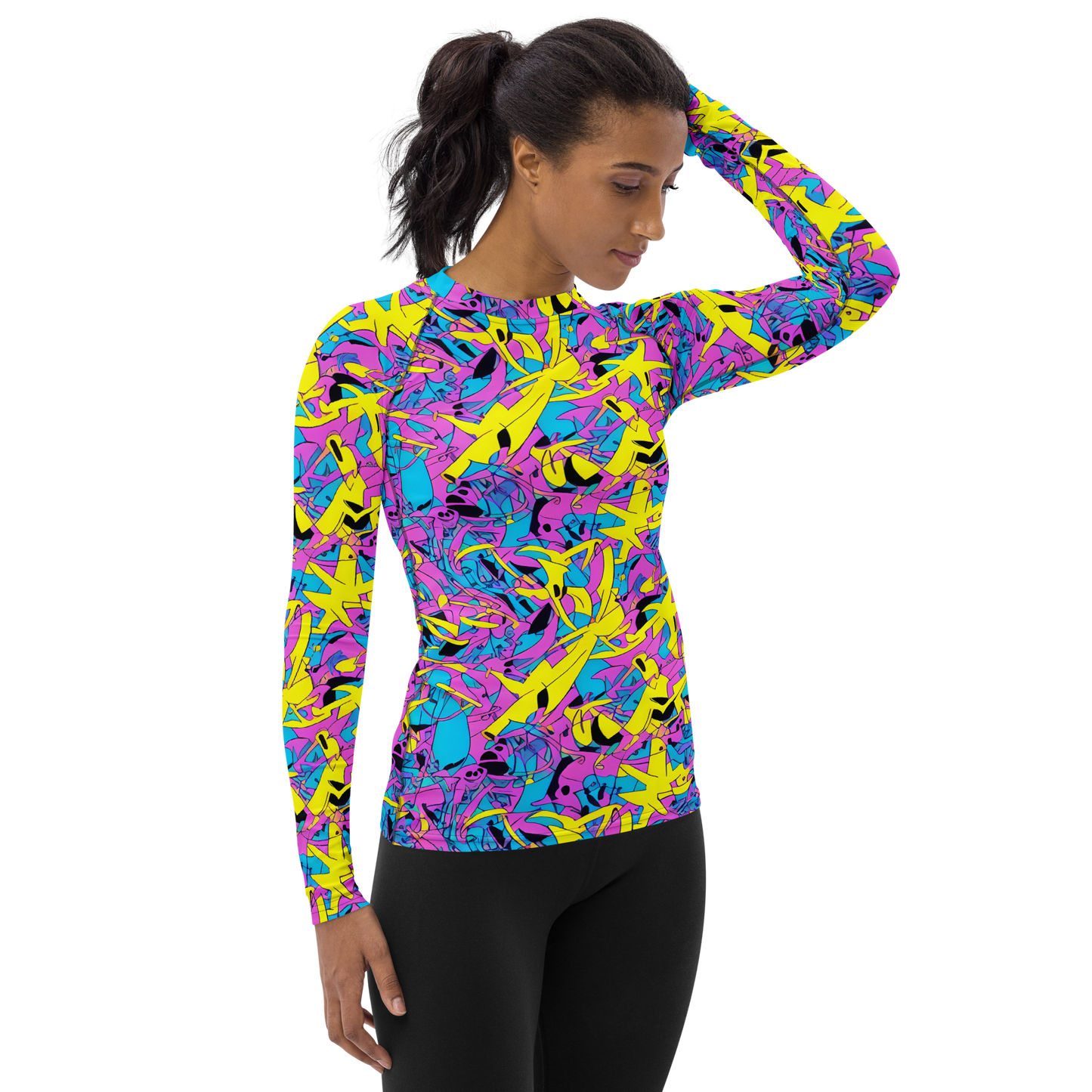 Women's Rash Guard - Neon Jive