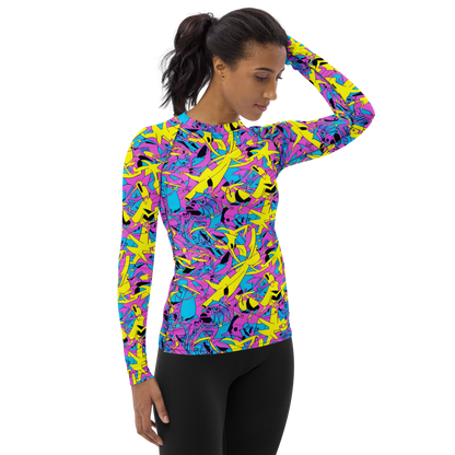 Women's Rash Guard - Neon Jive