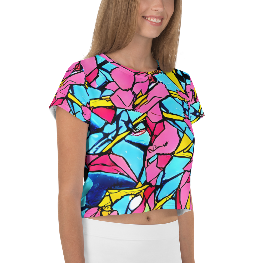 Women's Crop Tee - Barbier Bloom