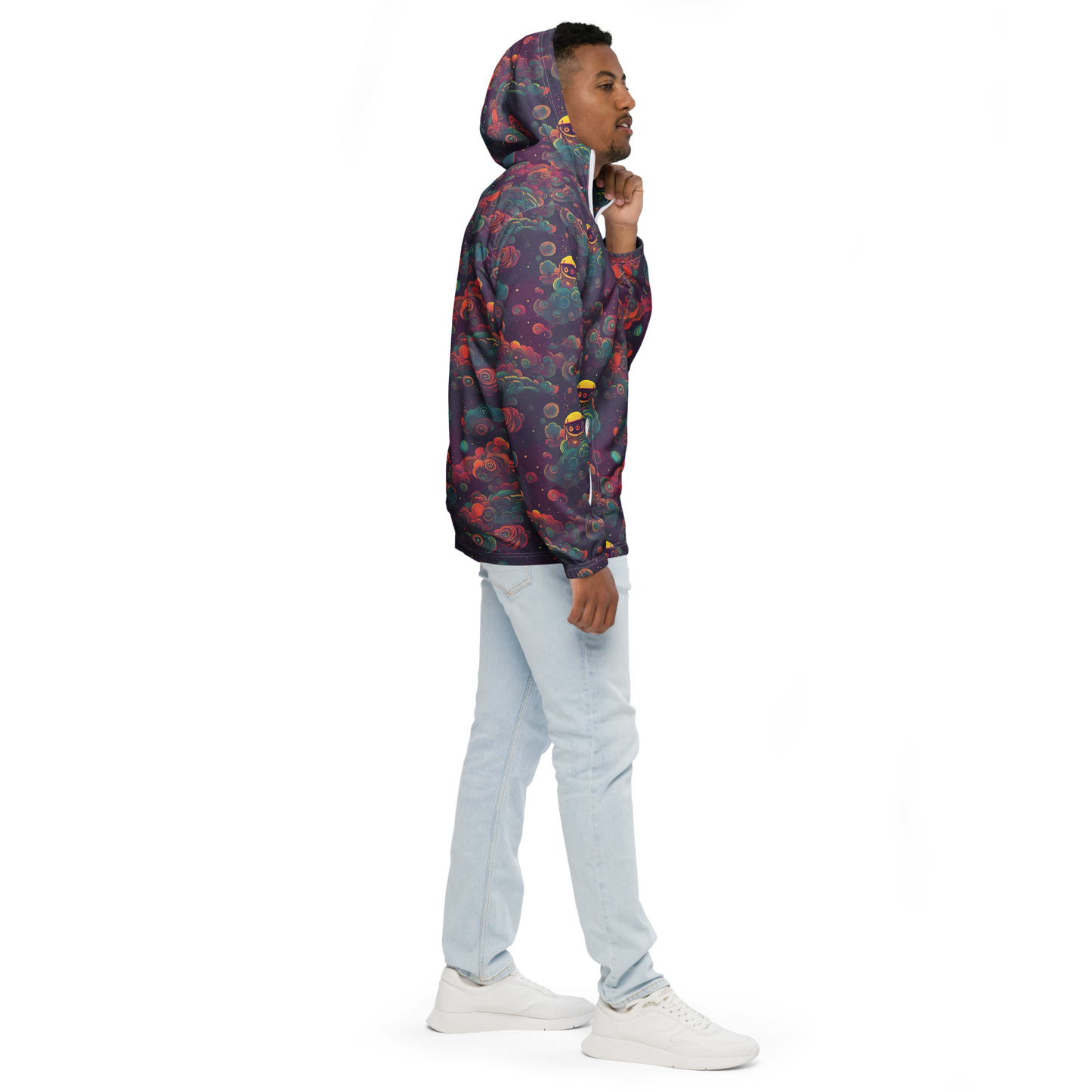 Men's Windbreaker - Nebula Dreamscape