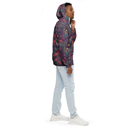 Men's Windbreaker - Nebula Dreamscape