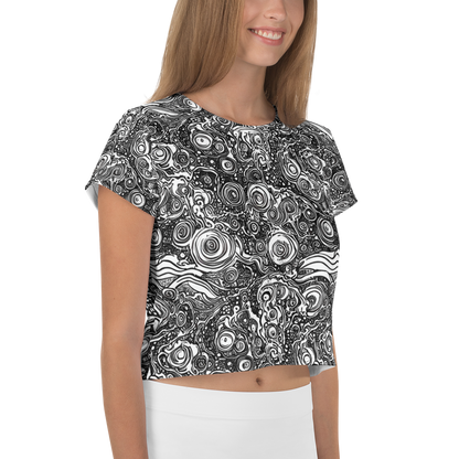 Women's Crop Tee - Swirling Stories