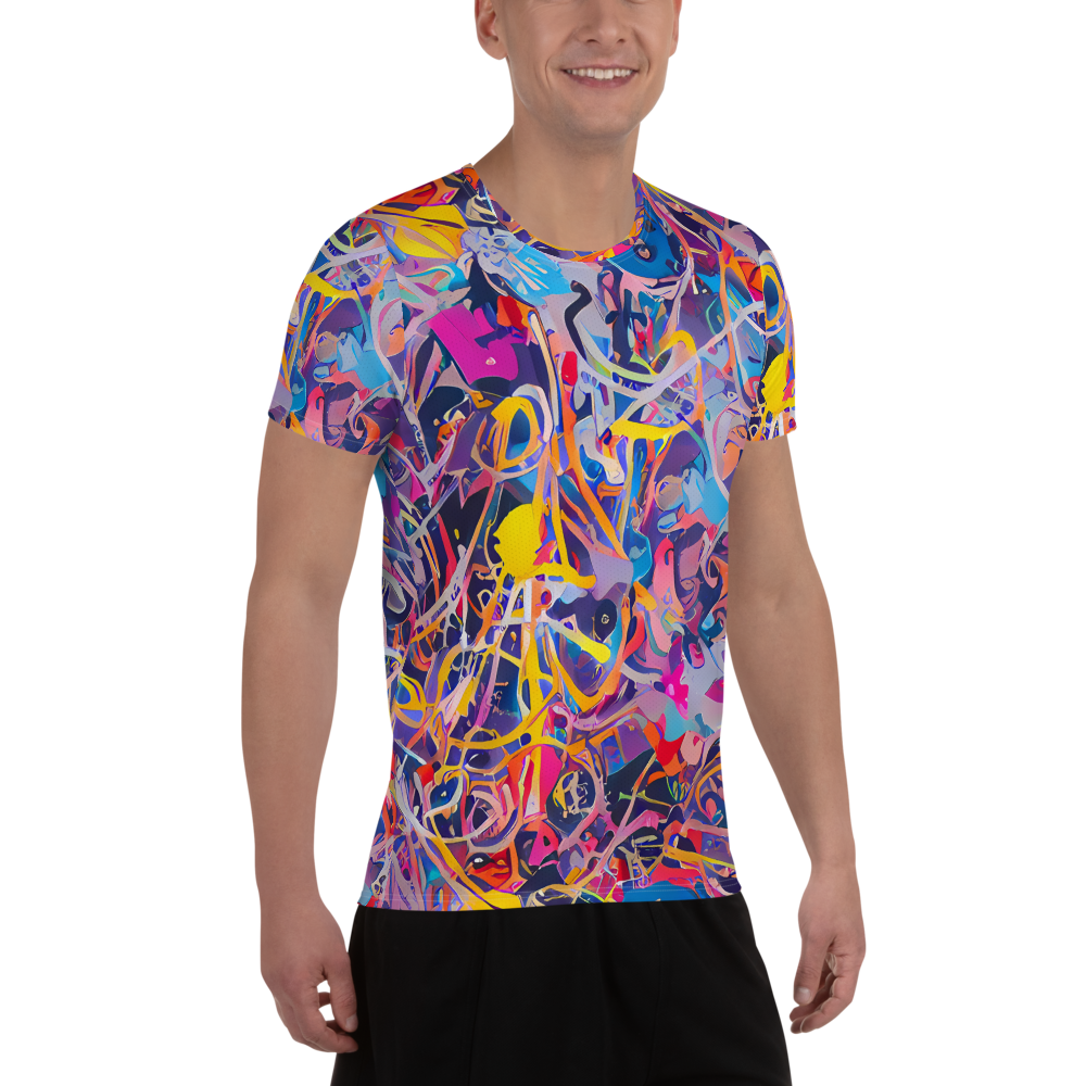 Men's Athletic T-Shirt - Vibrant Fusion