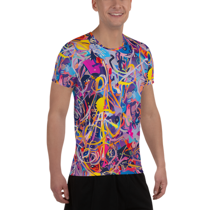 Men's Athletic T-Shirt - Vibrant Fusion