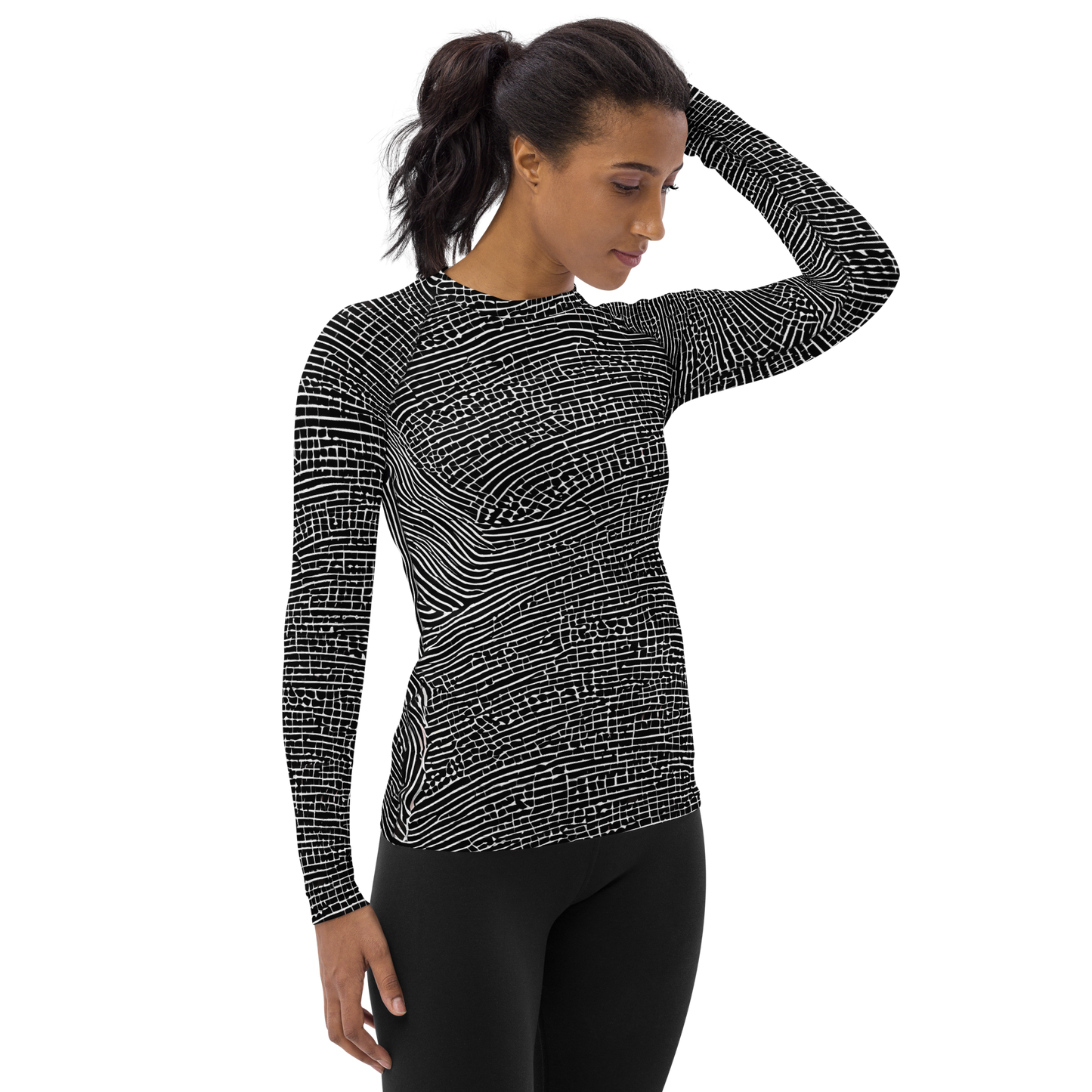 Women's Rash Guard - Zenith Stripes