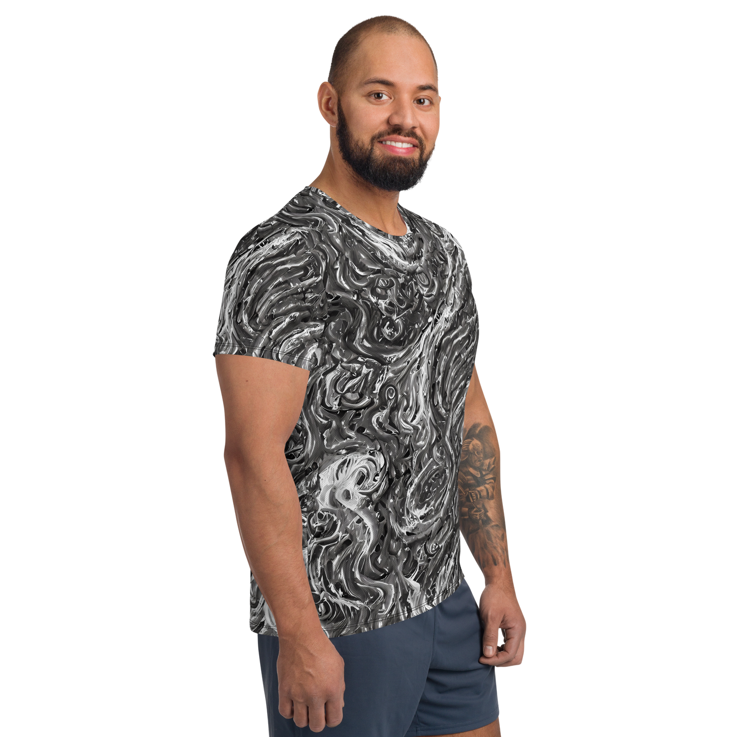 Men's Athletic T-Shirt - Nebulous Night