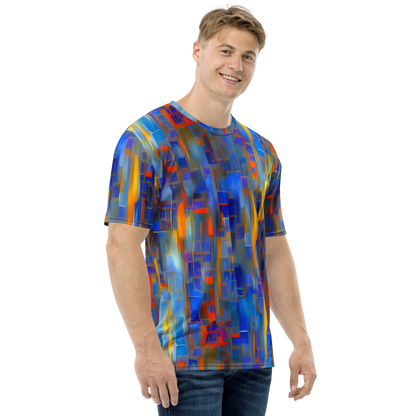 Men's Crew Neck T-Shirt - Neoplastique Flow