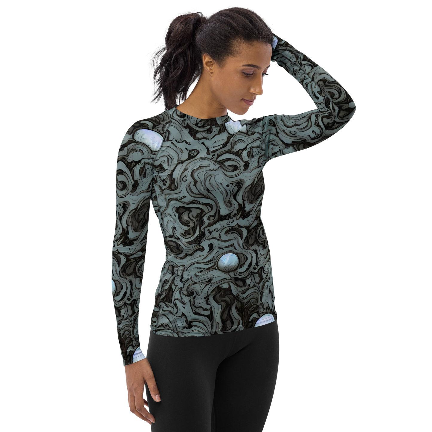 Women's Rash Guard - Caruso Swirl