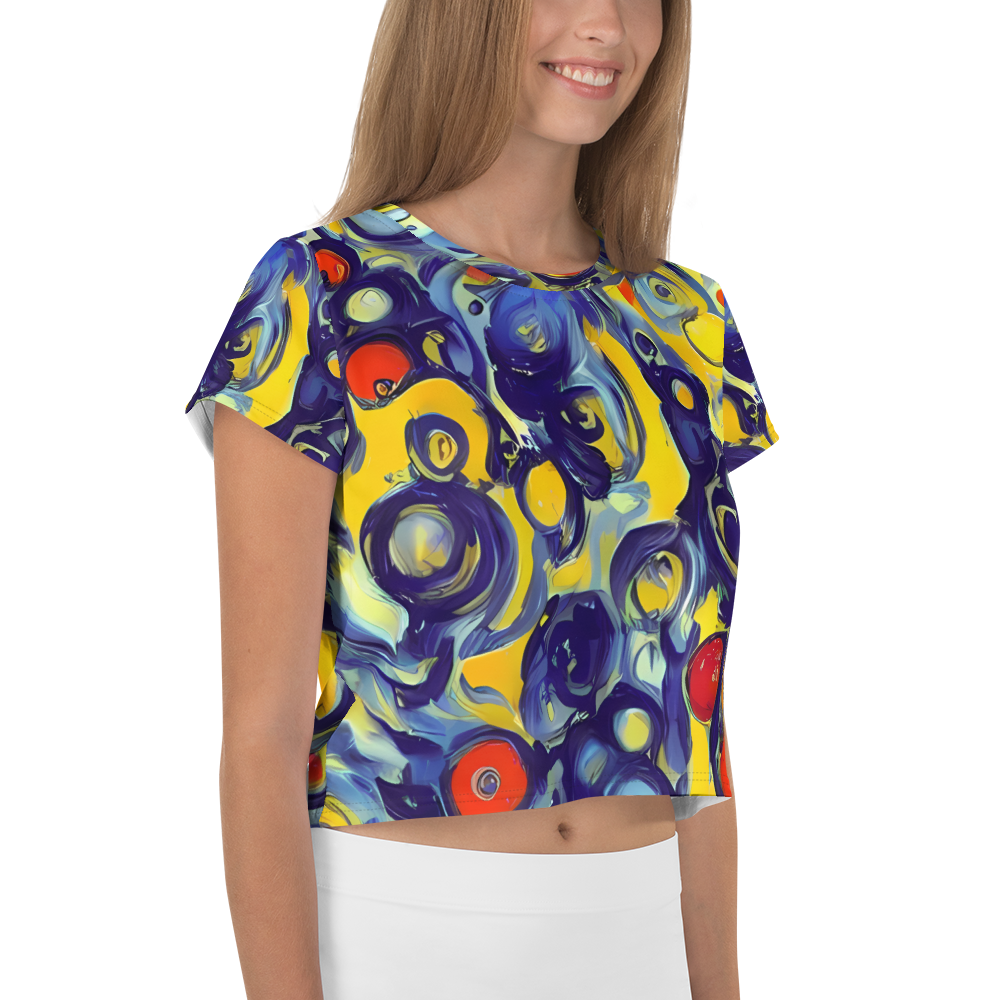 Women's Crop Tee - Dynamic Doodles