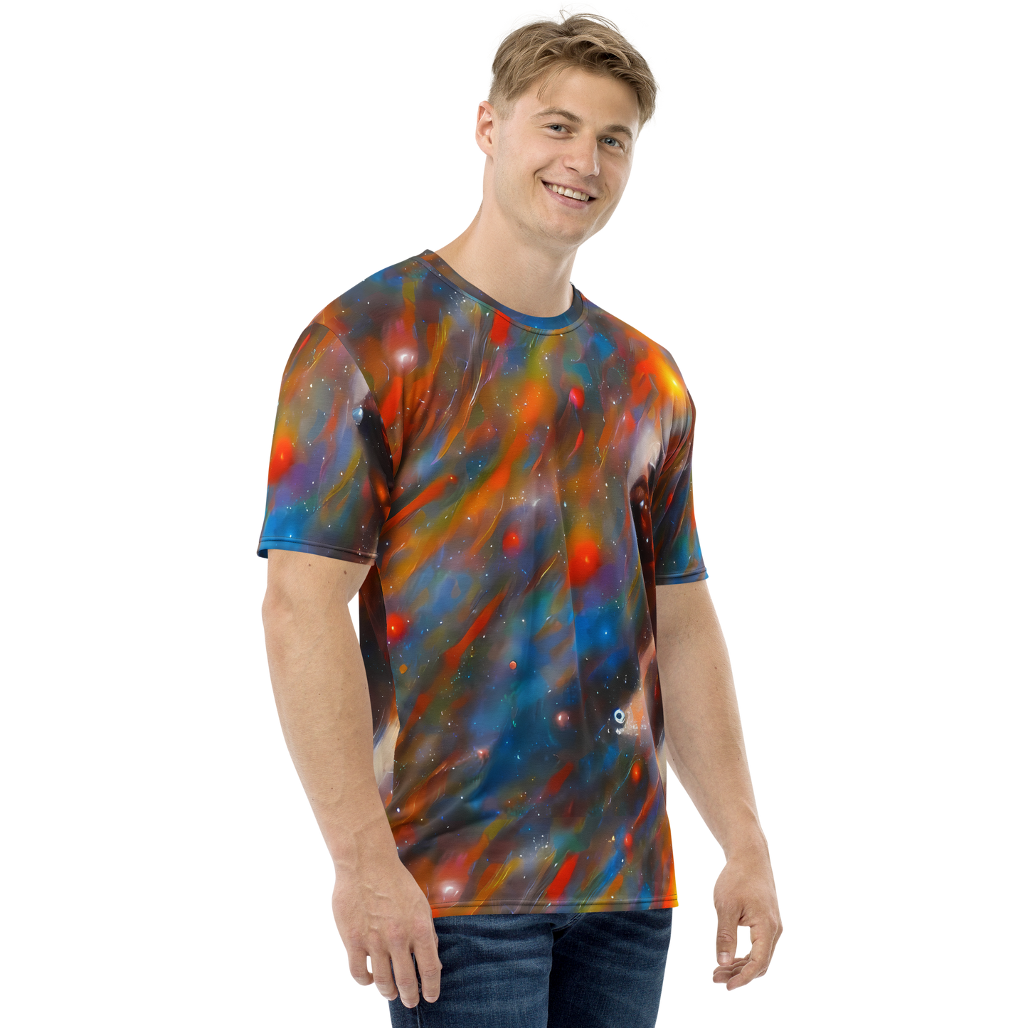 Men's Crew Neck T-Shirt - Painterly Void