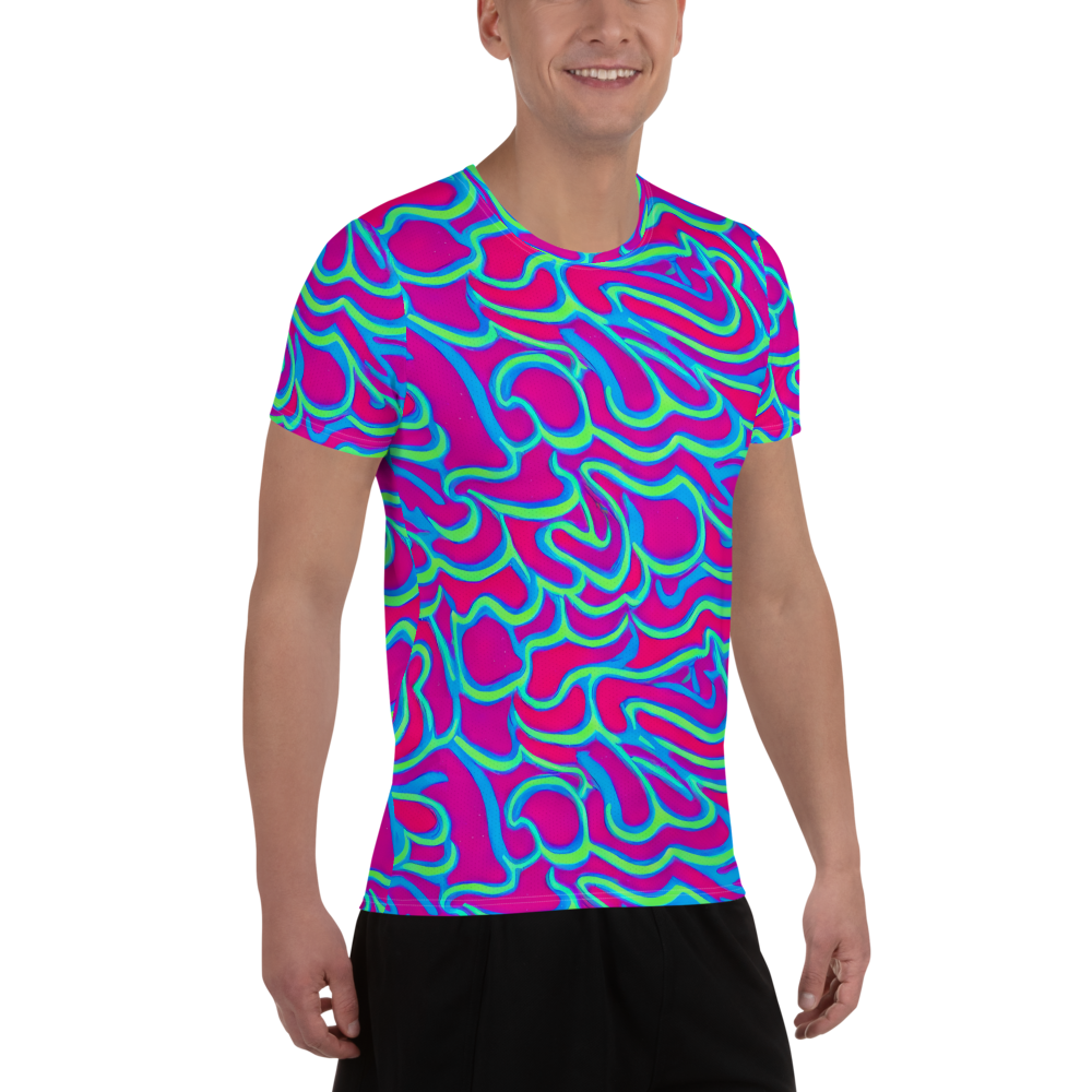 Men's Athletic T-Shirt - Aquatic Ember