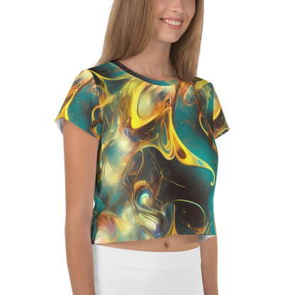 Women's Crop Tee - Elegant Whirl