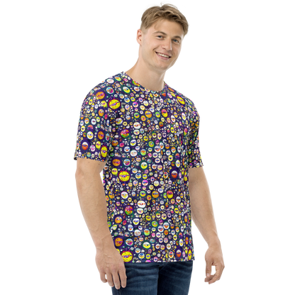 Men's Crew Neck T-Shirt - Whimsical Eyescape