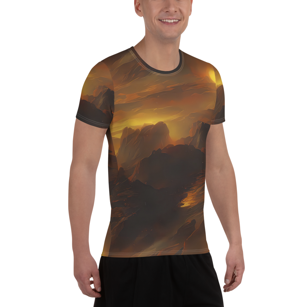 Men's Athletic T-Shirt - Sunset Shores