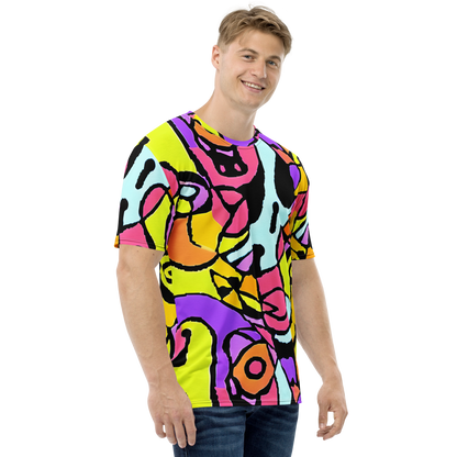 Men's Crew Neck T-Shirt - Spirals of Joy