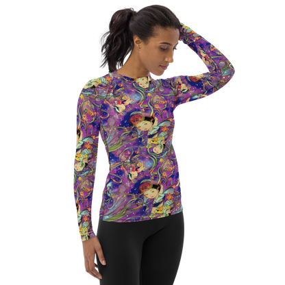 Women's Rash Guard - Spiral of Stardust