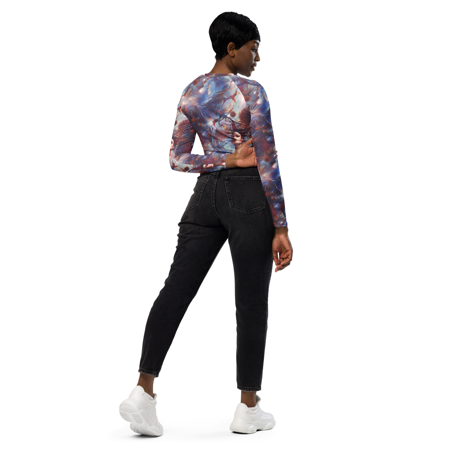 Long Sleeve Crop Top - Dreamweaver